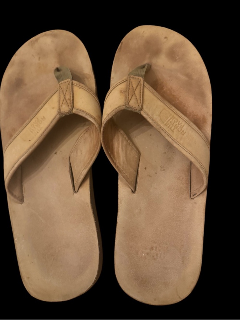 Leather The North Face Flip Flop Sandals - Tan size 42,5 used once